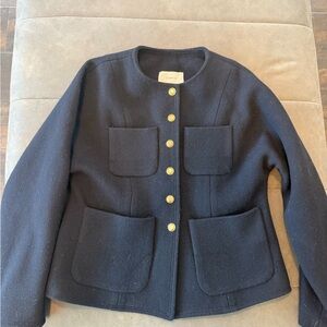 Commense dark navy black coat